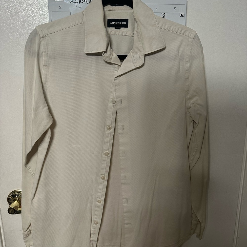 Express White Men's Dress Shirt